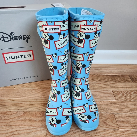 New Hunter Disney Mickey Mouse Limited Edition Kids Boots - Picture 4 of 10